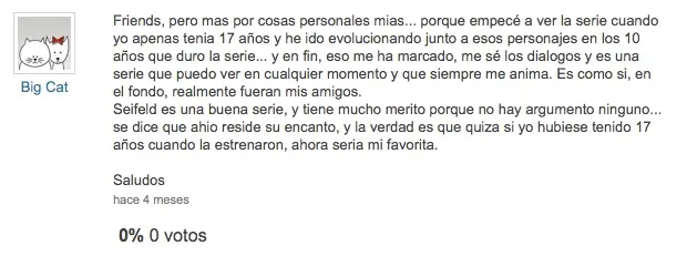 Friends (la serie) y sus tontos fanáticos