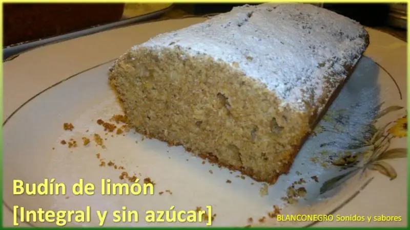 Budín de limón [Integral y sin azúcar]