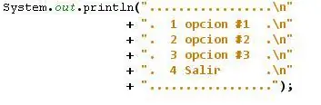 Menues y sub menues iterativos en consola de Java.