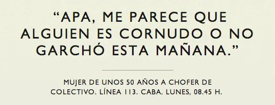La gente anda diciendo