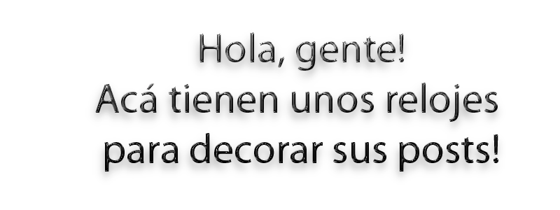 28 Relojes Flash para decorar tus posts! (Imperdible)