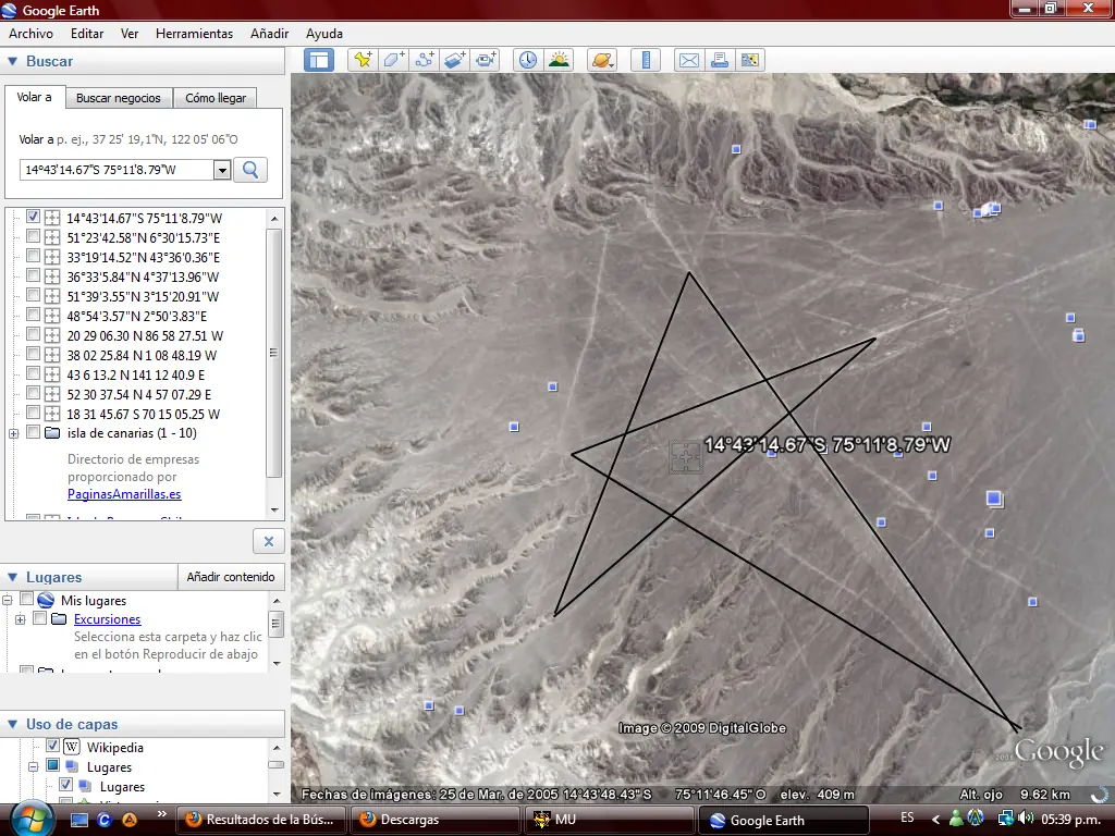 Nueva imagen oculta en google earth