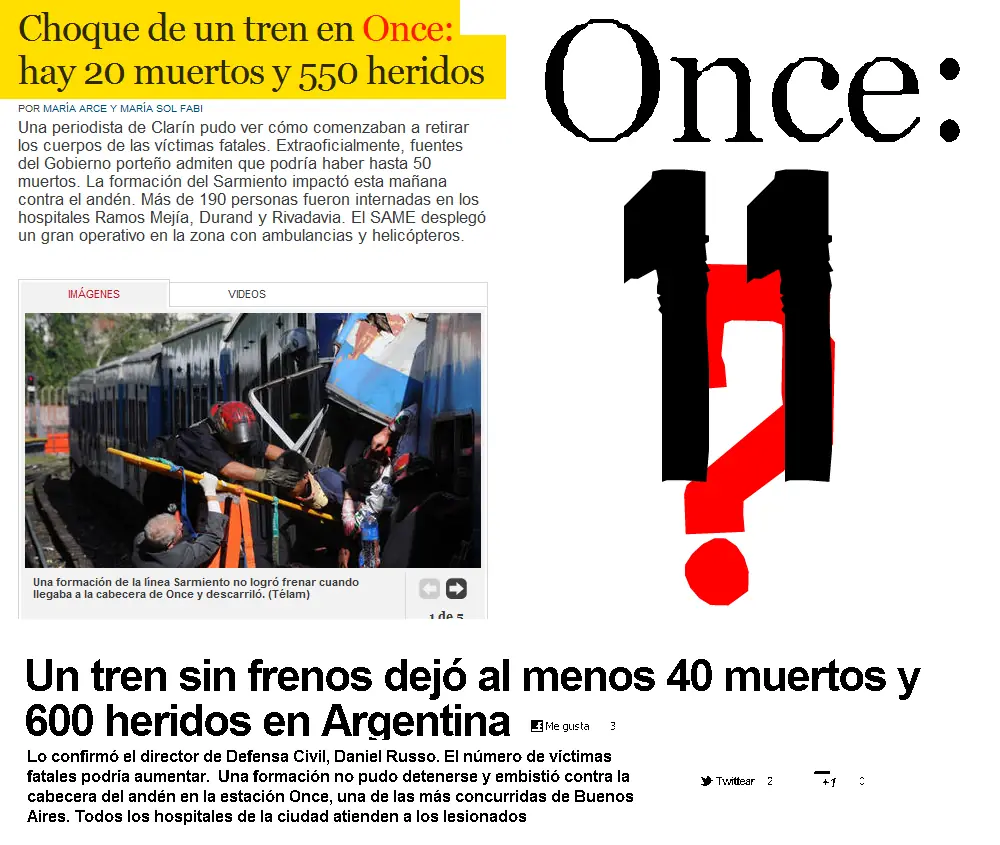 Accidente Ferroviario en Once, ritual masonico-illuminati