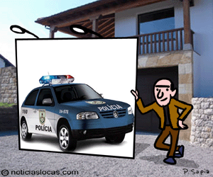 Alquile un auto de policía falso para auyentar ladrones