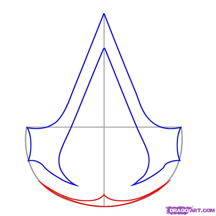 Como Dibujar Al Logo Del Juego "Assasins Creed" Bu