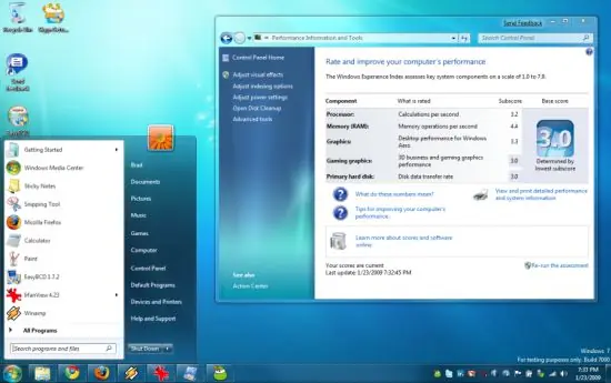 Mi experiencia con Windows 7 (Seven) Home Premium 32 Bits