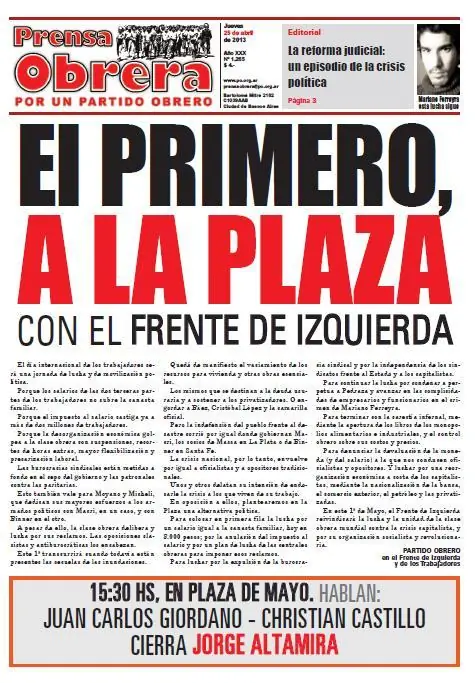 Mariano Ferreyra: Un fallo resuelto en la Rosada