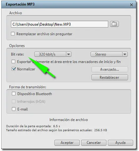Calidad de archivos MP3: Bitrate