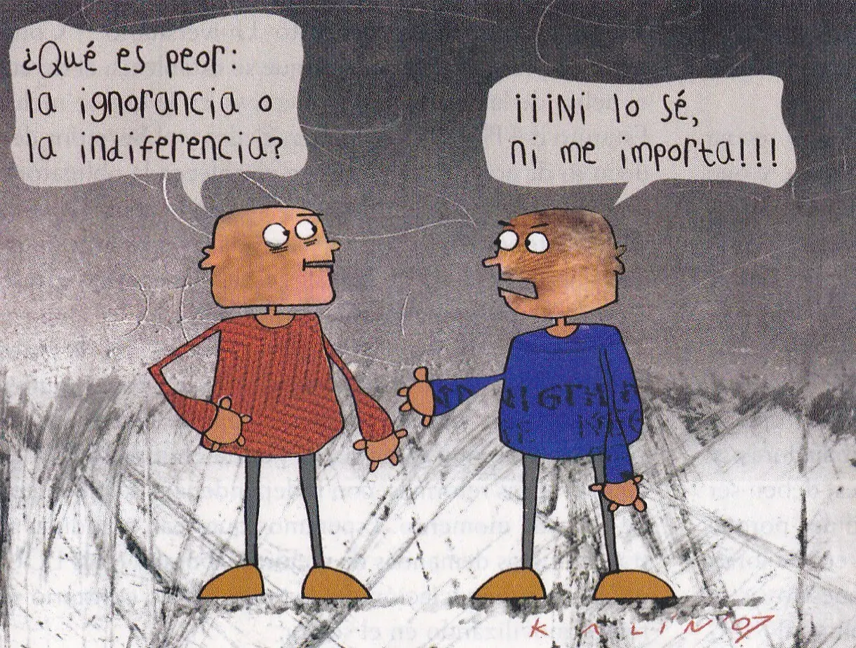 Nadie es culpable en el mundo de la ignorancia