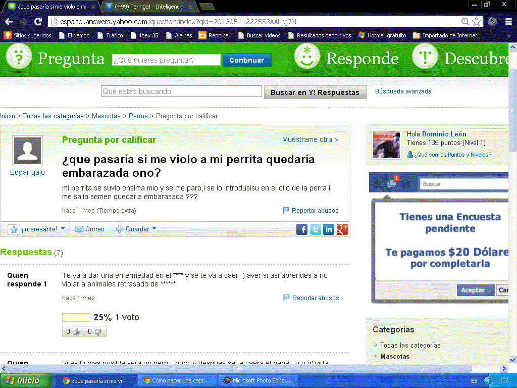 Preguntas estúpidas de Yahoo! 1/?