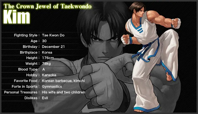 King of Fighters: Kim Kaphwan.