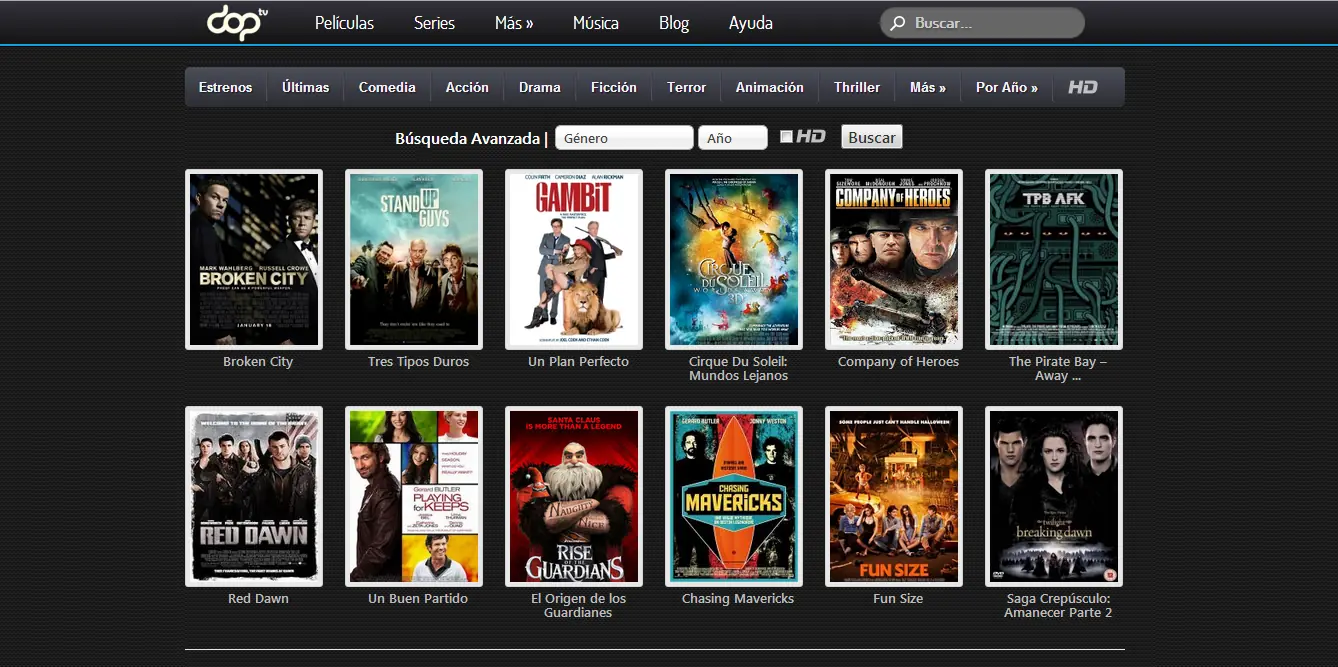 La mejor web de películas online gratis que existe: Dop TV