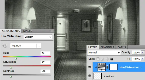 Tutorial crear efecto cámara de seguridad en Photoshop