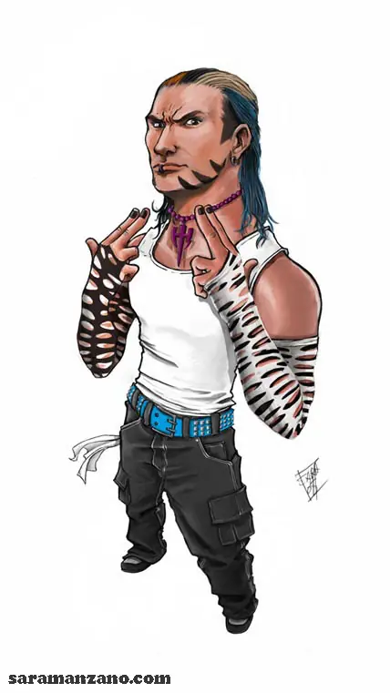 Caricaturas de luchadores wwe