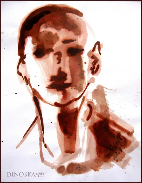 trabajos tinta sobre papel