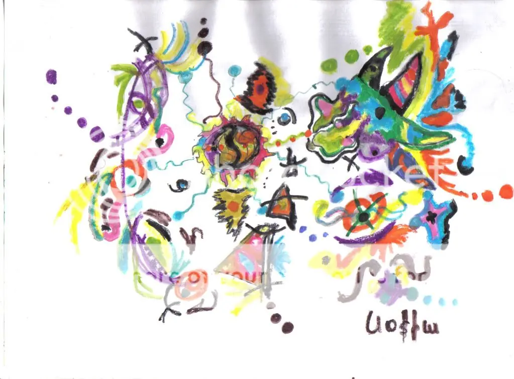 "ElmundodeSofía" Dibujo propio abstracto (primerp