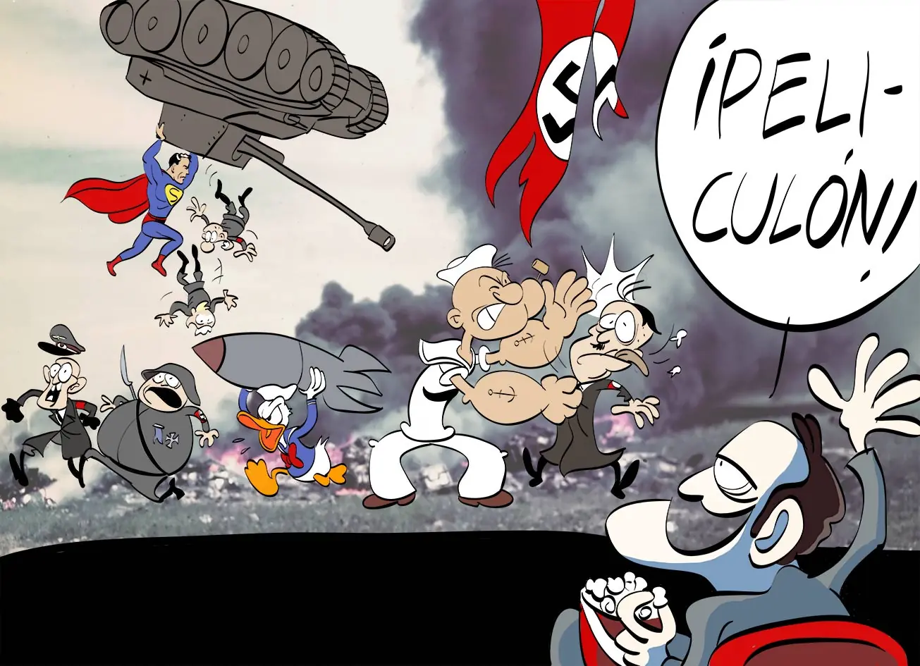 Mirada a la propaganda anti nazi de Disney, Warner y cia.