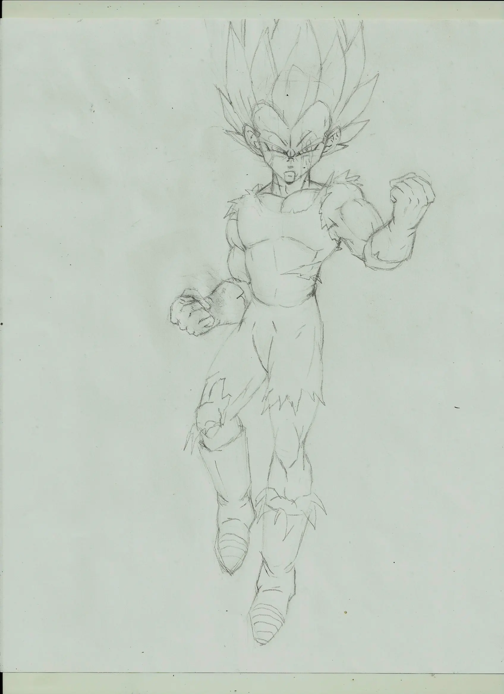 Fan art Vegeta super sayayin dios