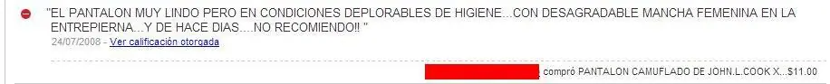 Calificaciones extremas de Mercadolibre - Nuevas