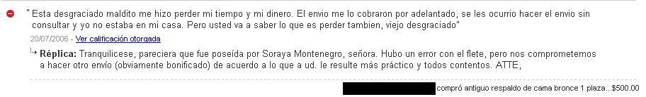 Calificaciones extremas de Mercadolibre - Nuevas