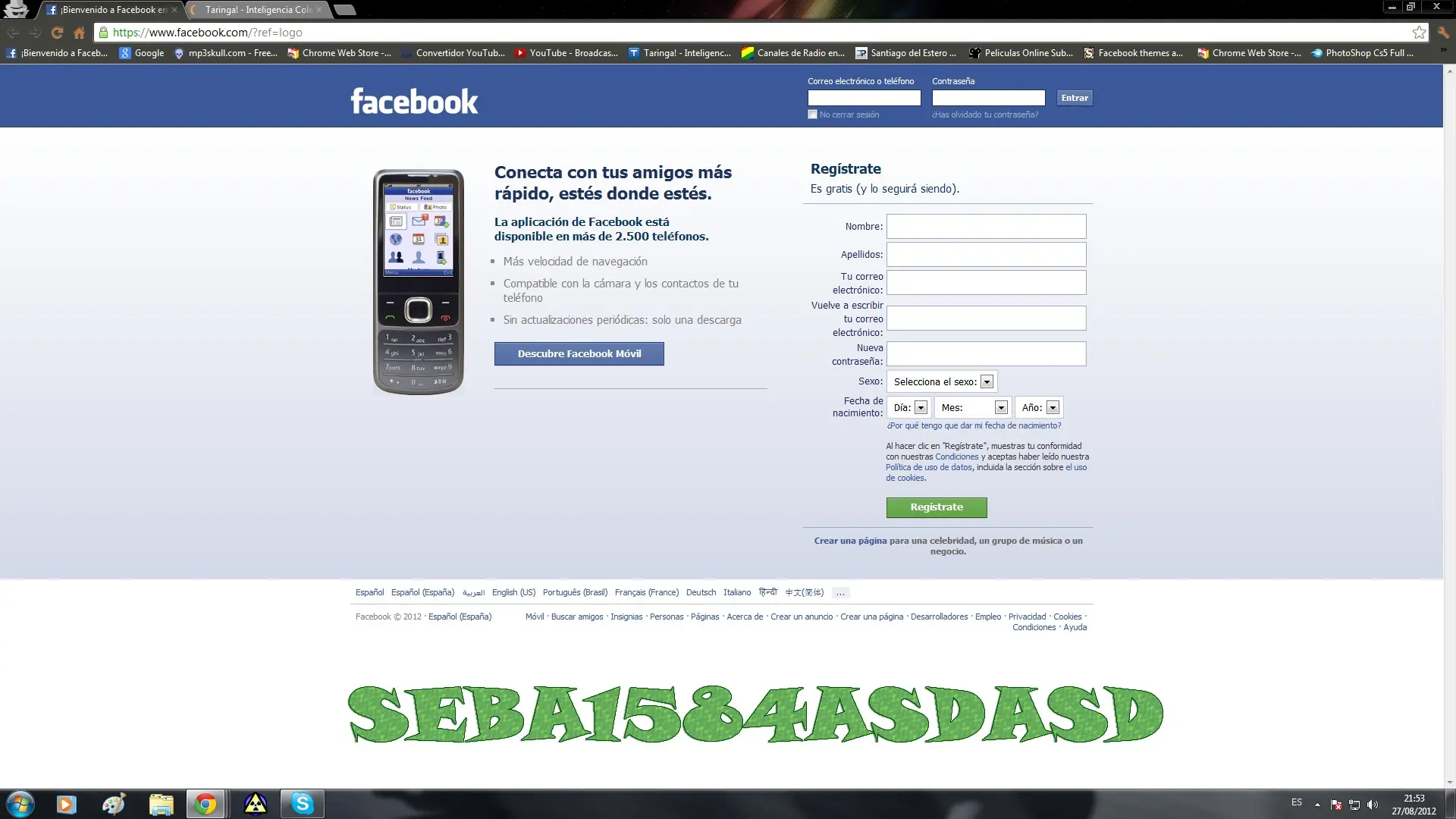 Cambia el estilo de tu login en Facebook!