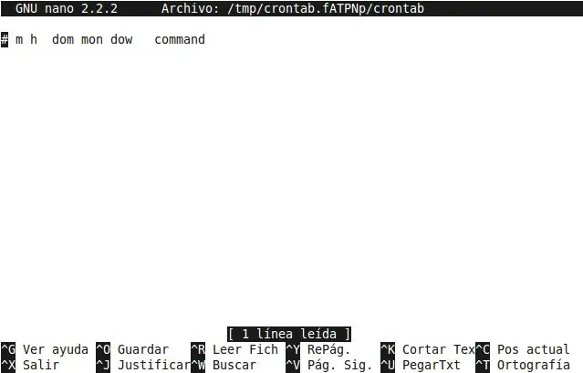Programando ejecuciones automáticas con crontab