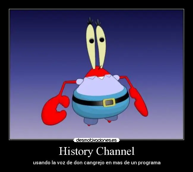 Don Cangrejo en el History Channel hablando de Ovnis