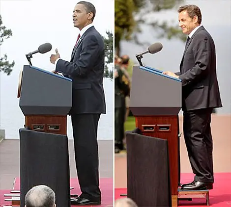 Quisiera ser tan alto como... Obama