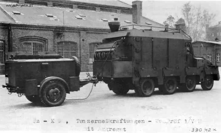 Vehiculos desconocidos wehrmacht, el PanzermessKraftwagen,