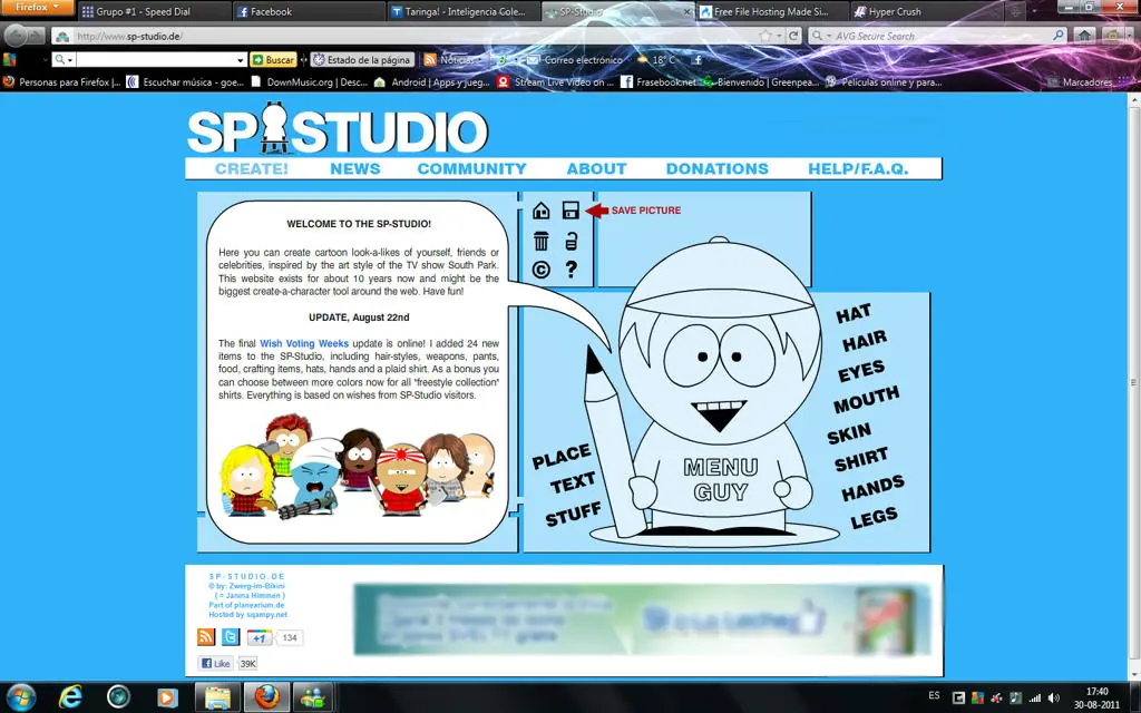Paso a paso para crear personaje propio de South Park