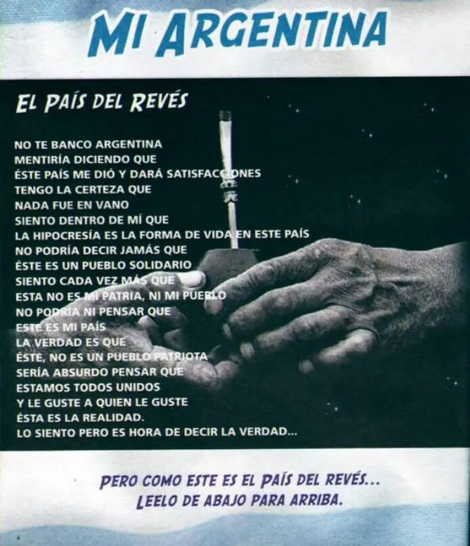 Feliz 25 de Mayo - Argentina al reves...