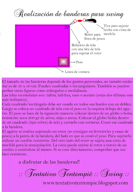 Cómo hacer banderas para swing