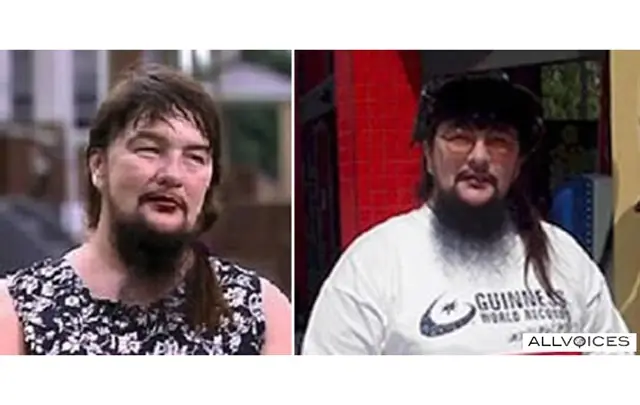la mujer con la barba más larga del mundo