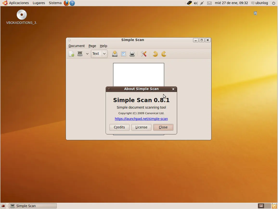 Simple Scan en Ubuntu 10.04 Alpha 2