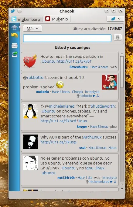 Choqok se actualiza, el mejor cliente de microblogging