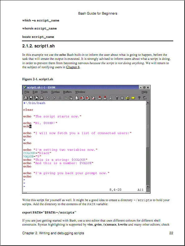 Libro gratis: Bash shell Scripting Guide for Beginners