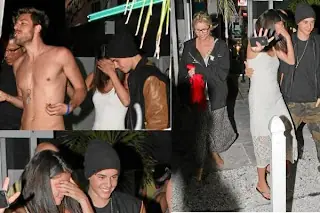 Justin y Selena: ¿ebrios y peleando?