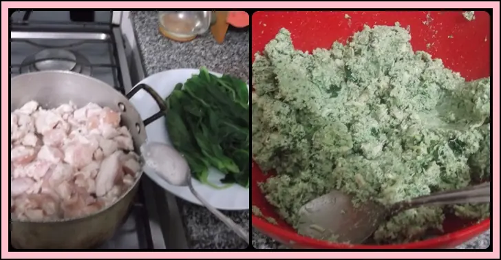 Ravioles de pollo y acelga (fotoreceta)