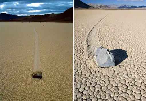 Las piedras andantes