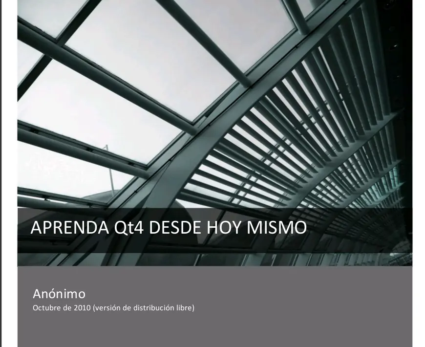 Aprenda QT hoy mismo (Libro libre en Español)
