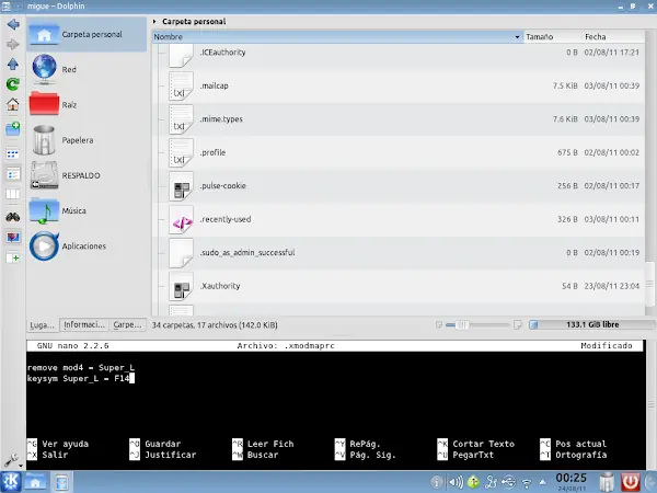 Abrir el menú de KDE con la tecla "Windows"