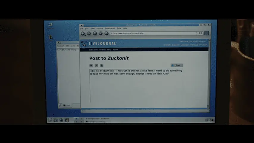Software libre que aparece en la película “The Social Net