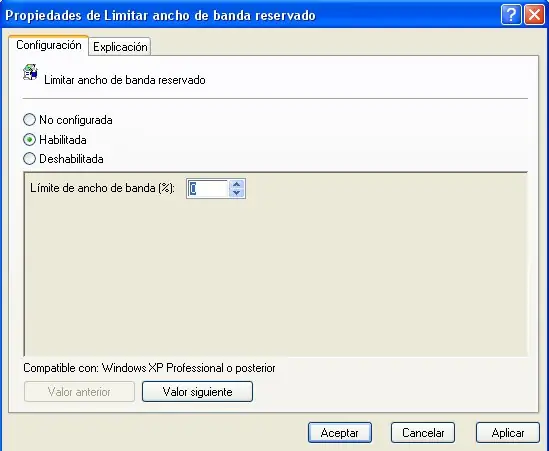 Aumenta un 20% tu velocidad de internet en Windows XP