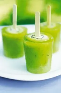 Helado de Eucalipto y helado de paletas de Kiwi