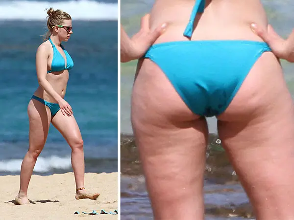Scarlett Johansson, gorda y con celulitis