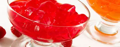 Gelatina de frambuesas