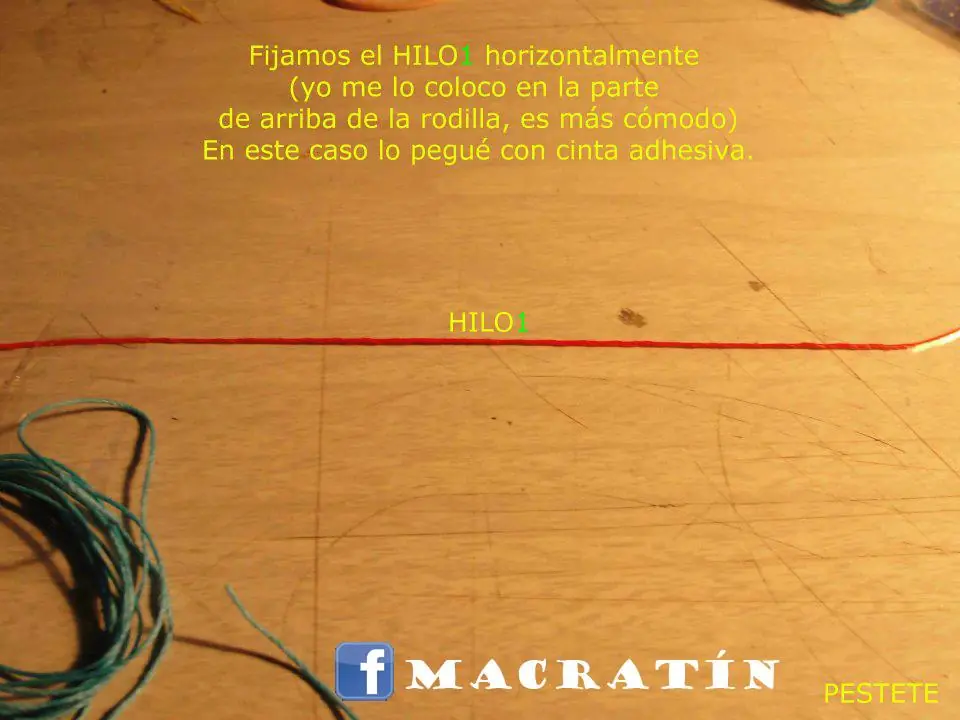 Hacé tus pulseras de macramé [nudo simple plano combinado]