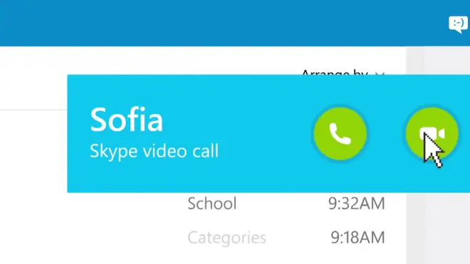 Skype y Outlook se integran para hacer llamadas por el naveg