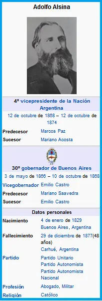 Adolfo Alsina: Un gran patriota nacional argentino