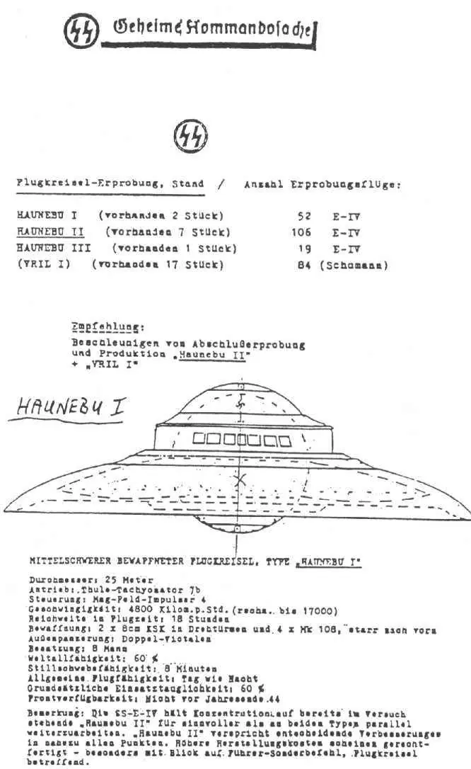 Proyecto Hannebu (Ovnis Nazis) Mi Investigacion